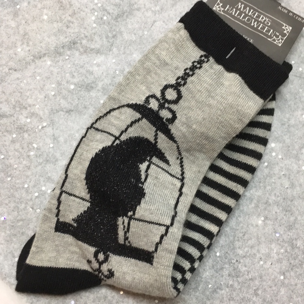 NWT Goth Raven / Bird Socks